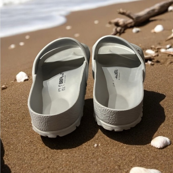 Birkenstock Barbados Unisex Silver Slides. Size EU 41, 265 Men’s 8 Women’s 10. - Picture 7 of 12